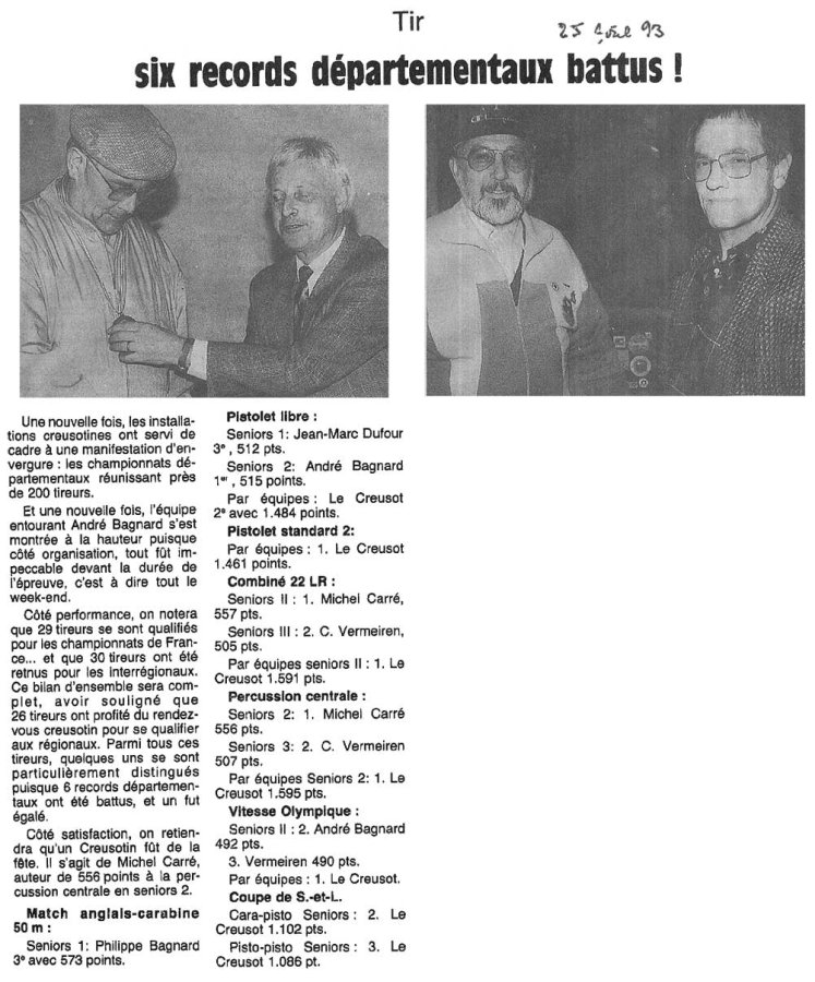 Tir Six records départementaux battus !