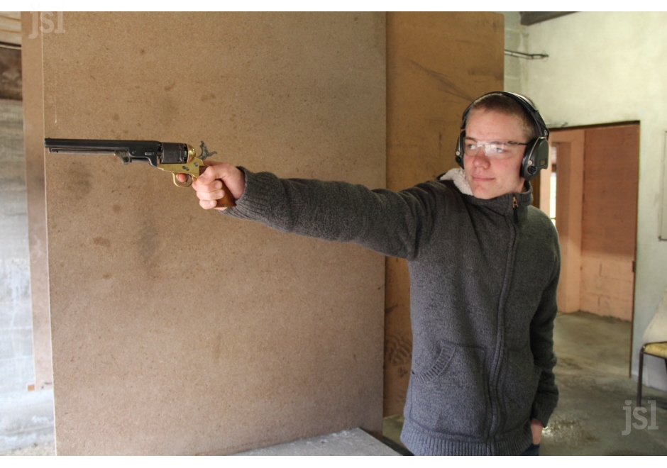 Le junior creusotin Marc Gresset ici au colt s'est distingué. Photo JCP (CLP)