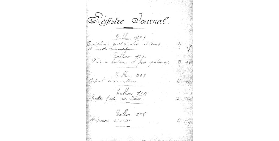 04 STC Tir Le Creusot registre de 1906 &copy;Société de Tir du Creusot